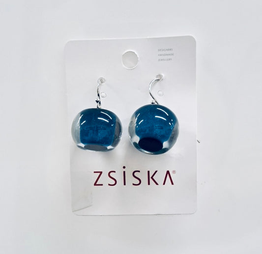 Zsiska Bliss Bead Earrings Teal 1370501TEALQ00