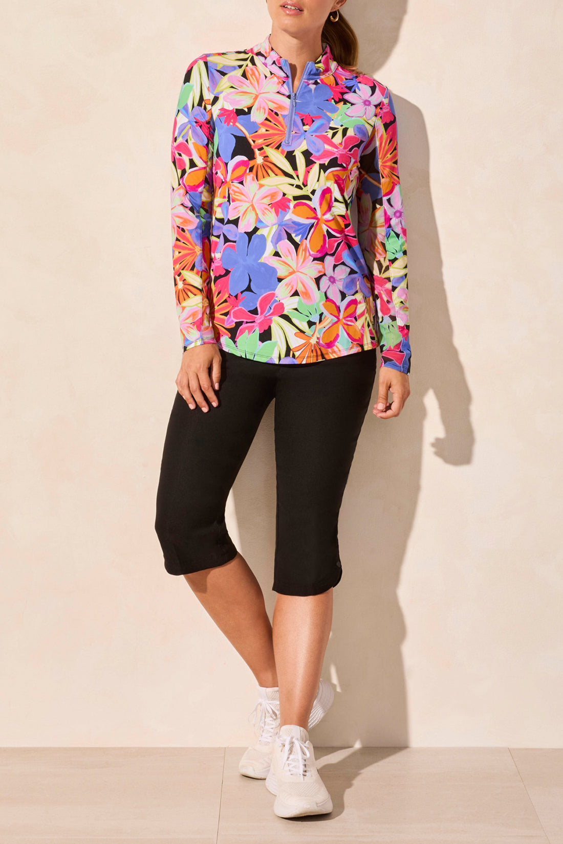 Tribal Performance L/S Top Bloom 14100-3024-1664