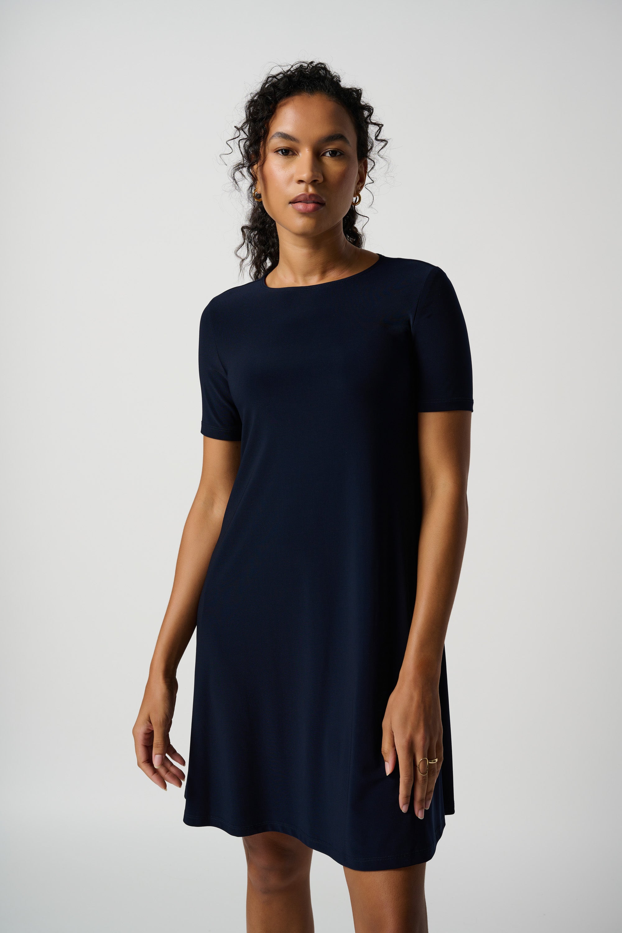 Joseph Ribkoff Classic A-Line Dress Midnight Blue 202130NOS – A