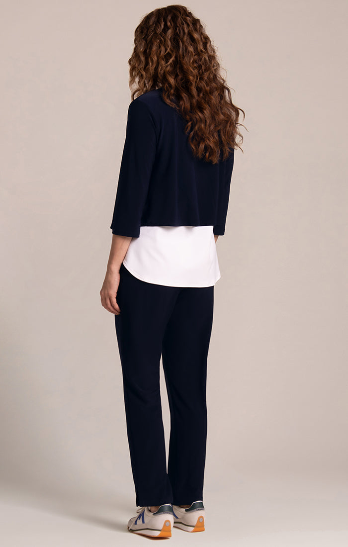 Sympli V-Neck Bolero Navy 25184-2