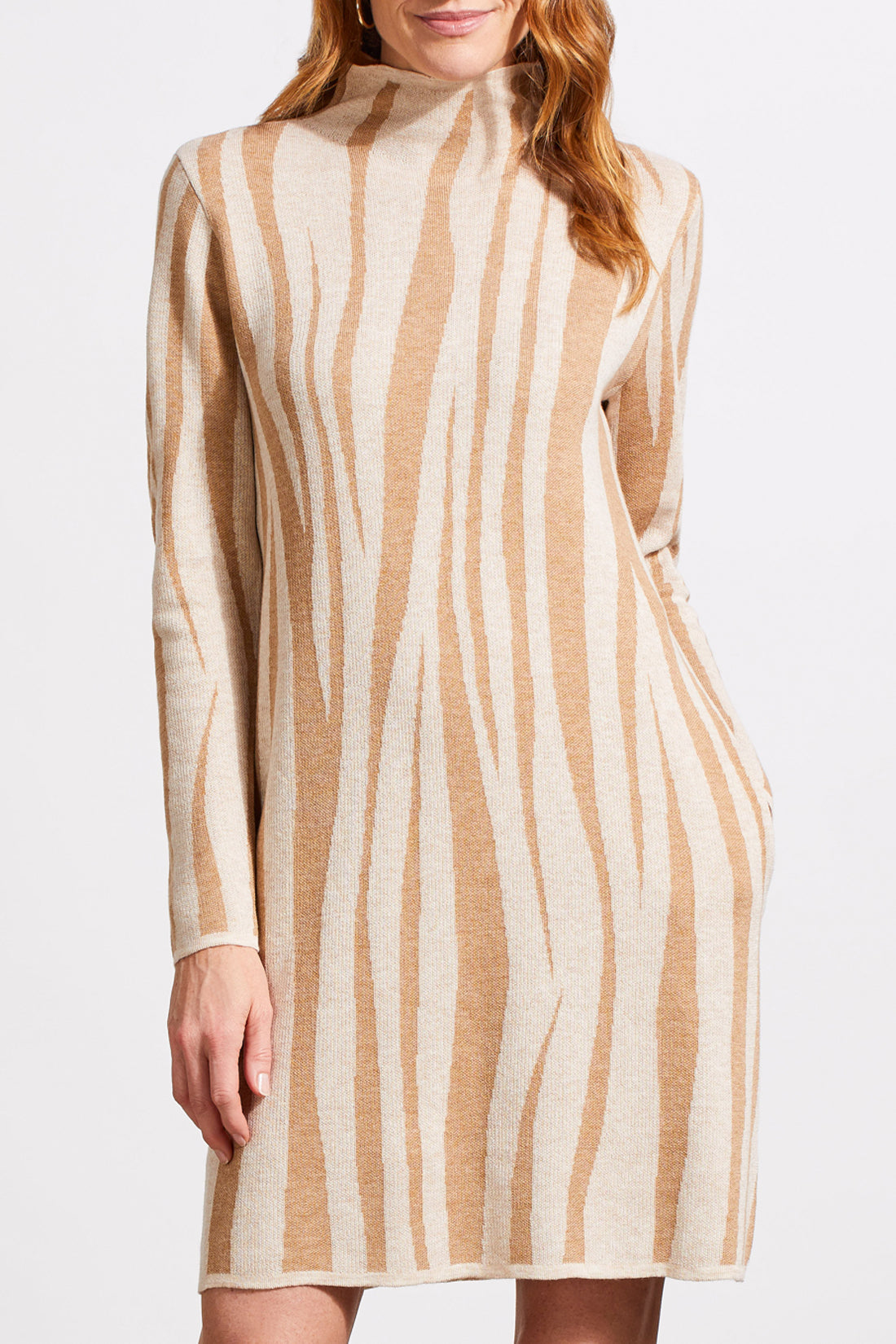 Funnel neck sweater dress best sale