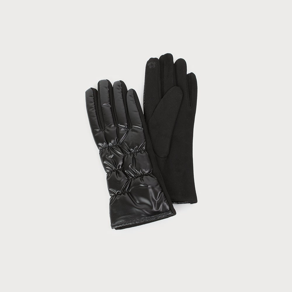 Caracol Warm Puffer Gloves Black 9006-BLK