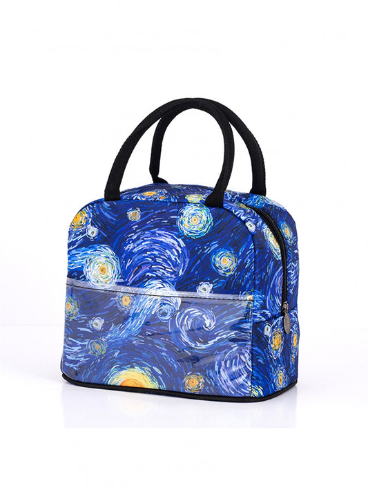 Cherie Bliss Reusable Oil Painting Lunch Bag "Vincent Van Gogh: The Starry Night" BG15201