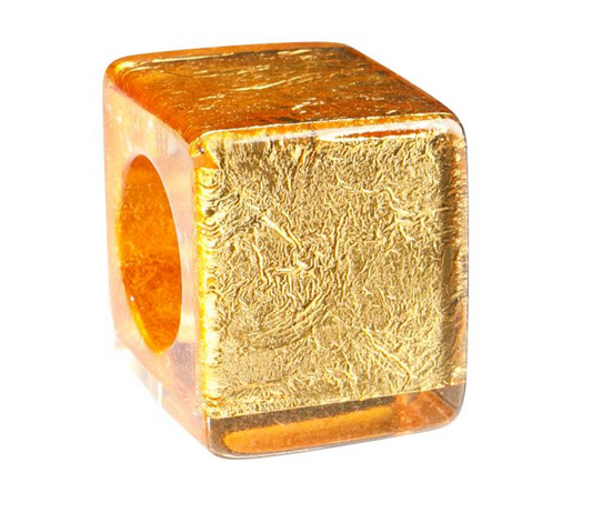 Zsiska Bliss Glitz Series Square Bead Gold/Clear CGF00