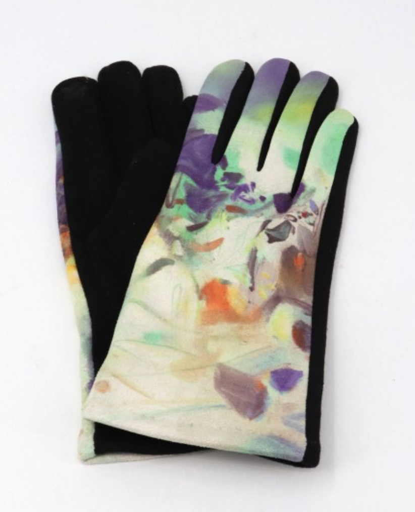 Cherie Bliss Oil Painting Gloves "Chu Teh-Chun: Blue Season" GL1654