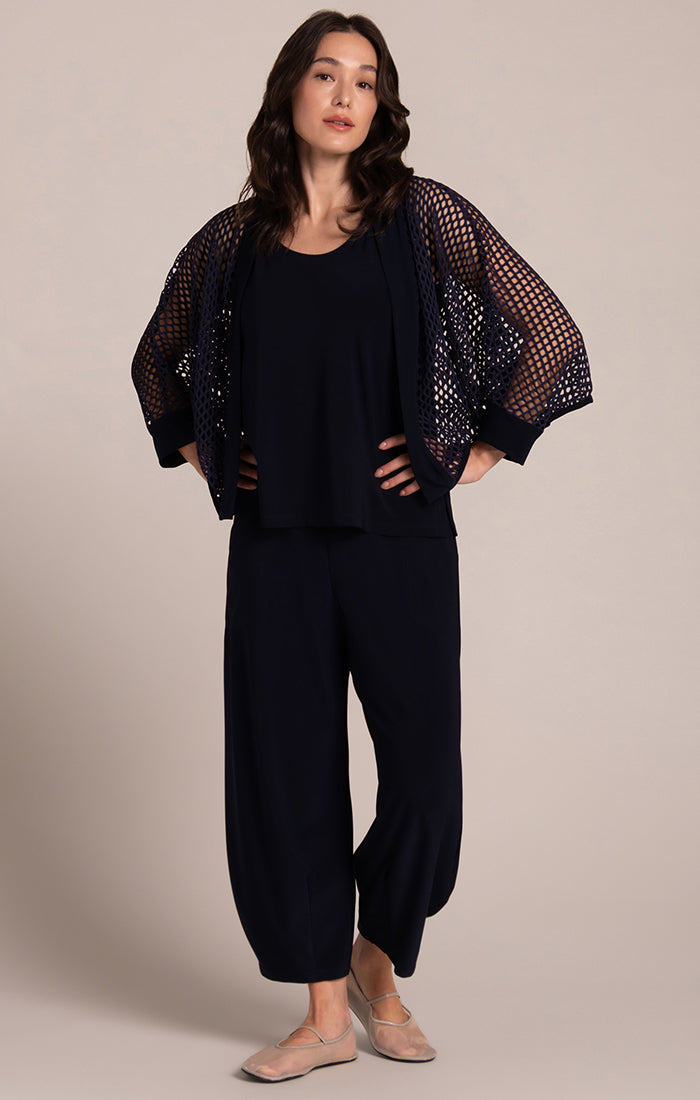 Sympli Honeycomb Shrug Navy HON25178-2