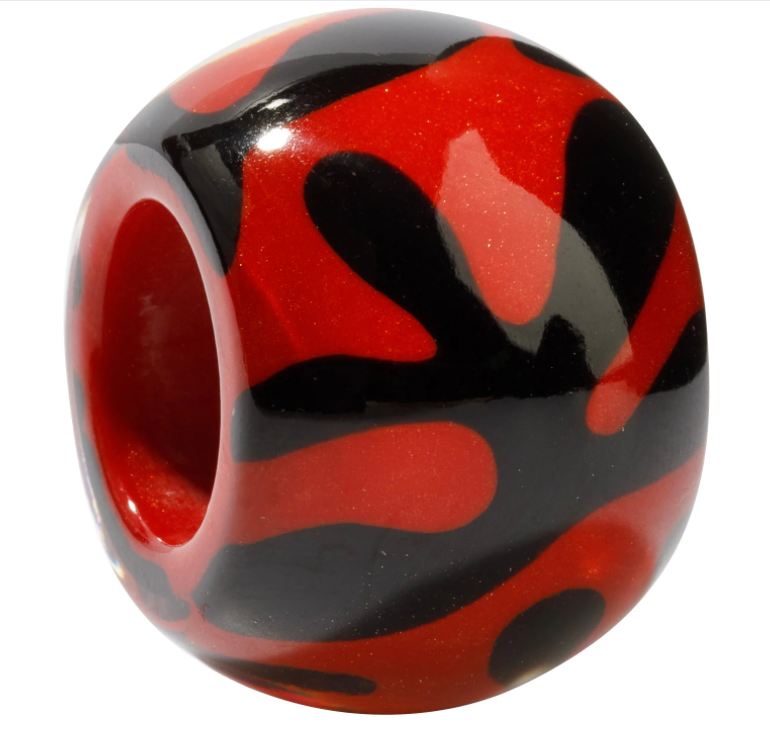 Zsiska Bliss Series Round Bead Red/Black MUSEE70