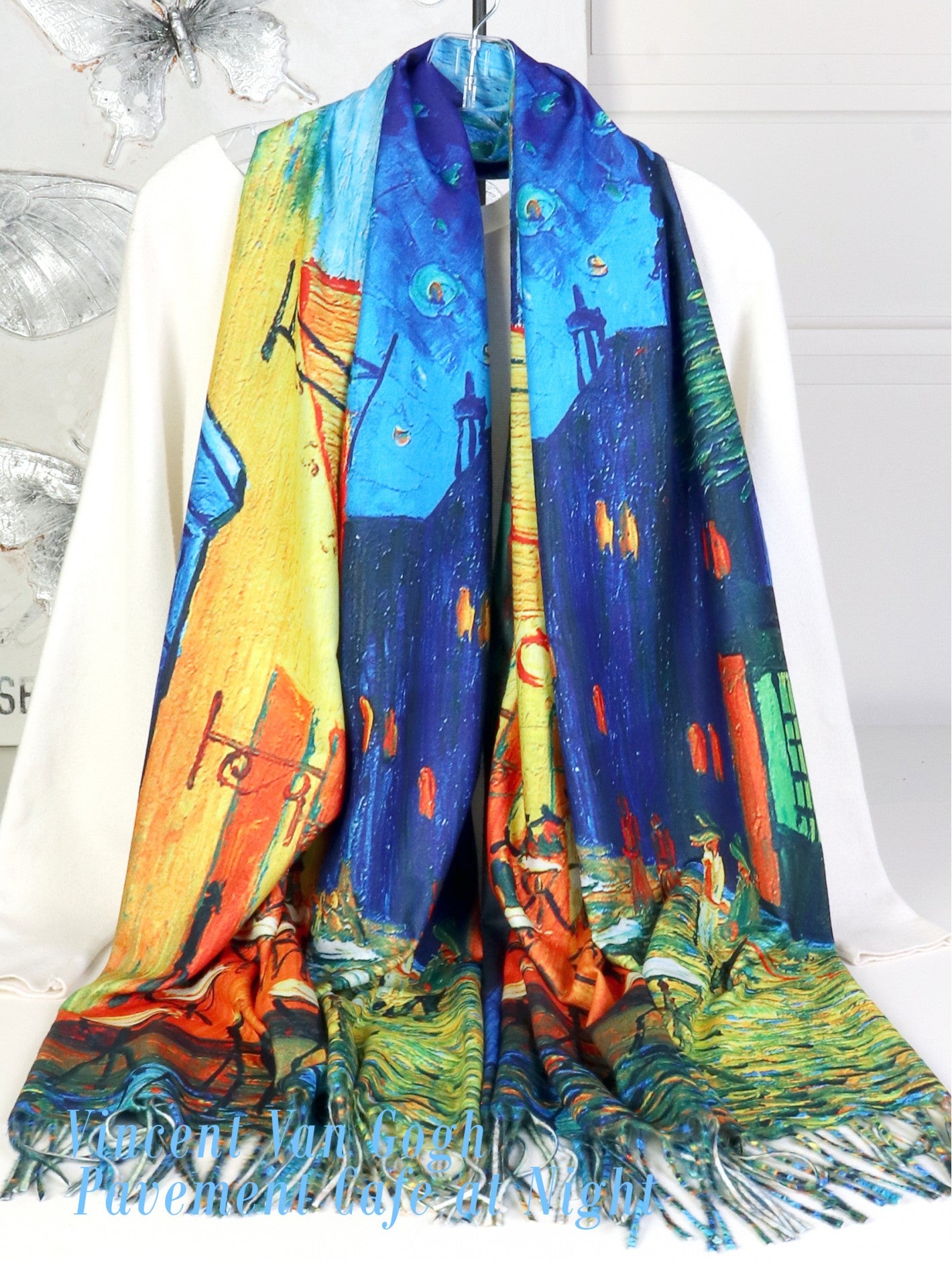 Cherie Bliss Oil Painting Double Sided Scarf SF202503