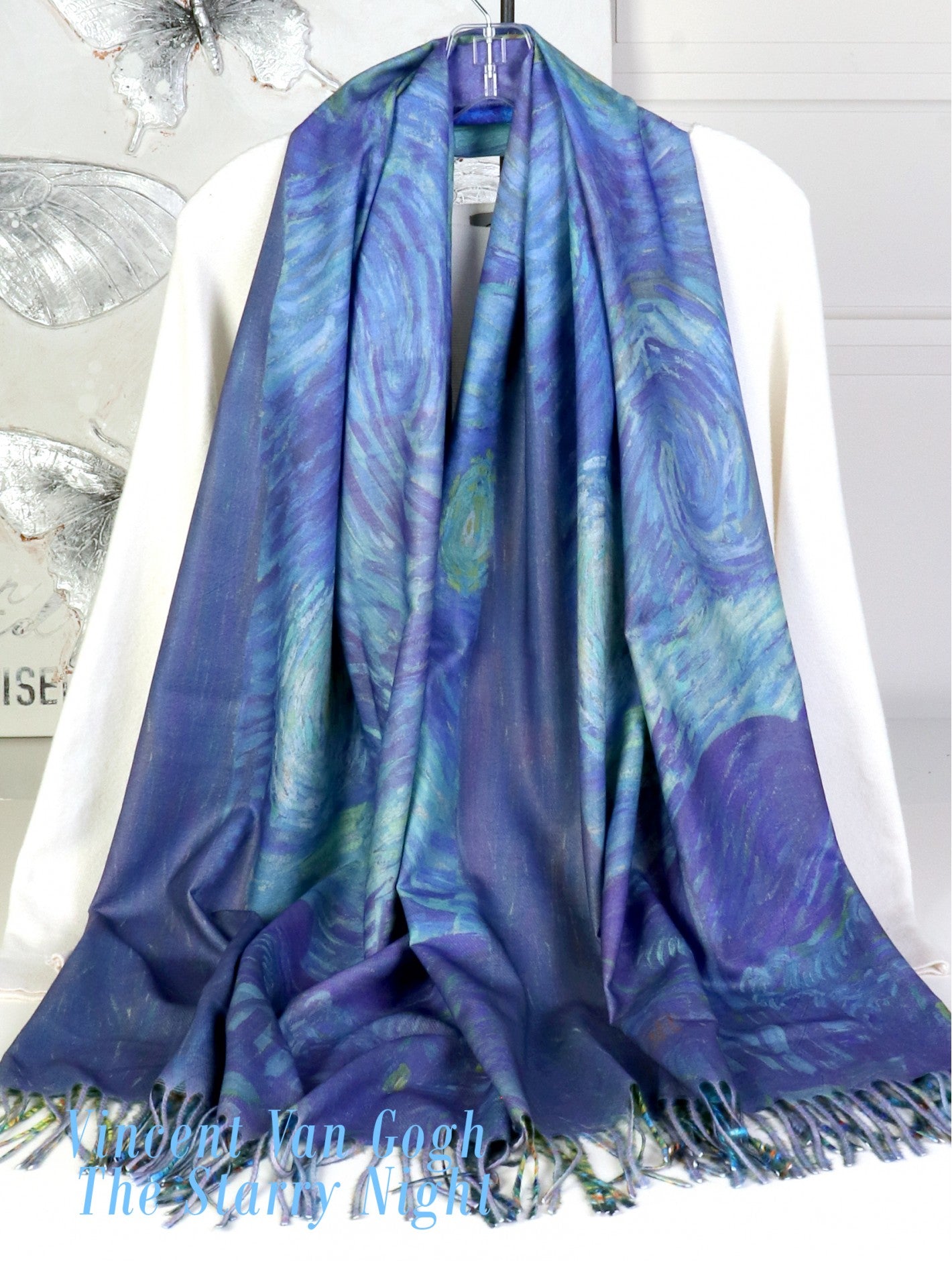 Cherie Bliss Oil Painting Double Sided Scarf SF202503