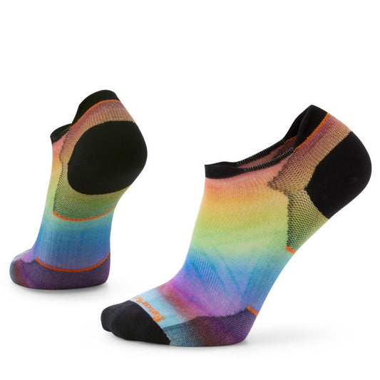 Smartwool Run Zero Cushion Rainbow Print Low Ankle Unisex Socks Multi SW002081150